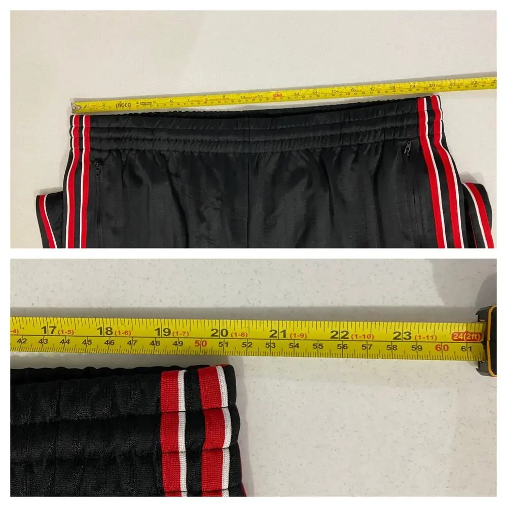Adidas Originals Firebird Loose Pinstripes Tracksuit Black Scarlet Size 2XL